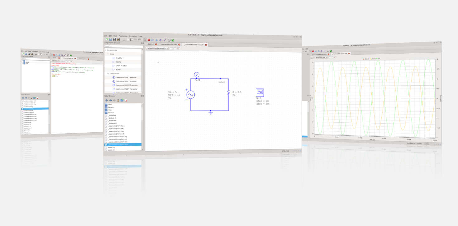 Caneda sample screenshots